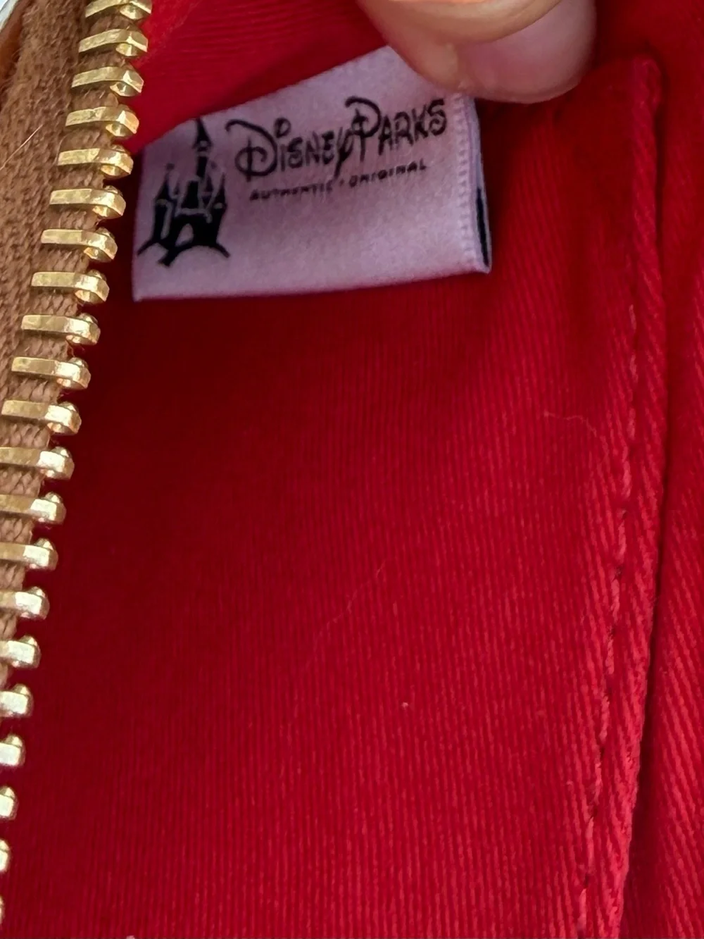 Disney Parks VTG Dooney & Bourke Frontierland Wristlet Bag Leather Multi-Color